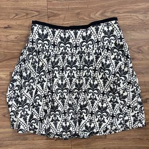 Nicole Miller embroidered flutter skirt